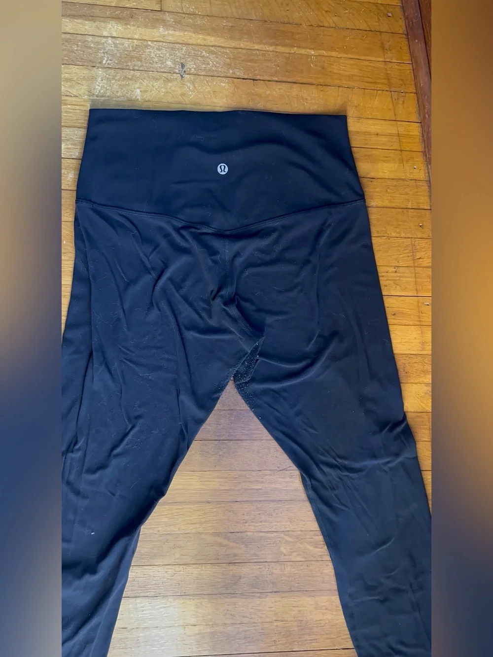 Lululemon Black High Rise Leggings Women’s Size 8 7/8 Yoga Athletic Pants